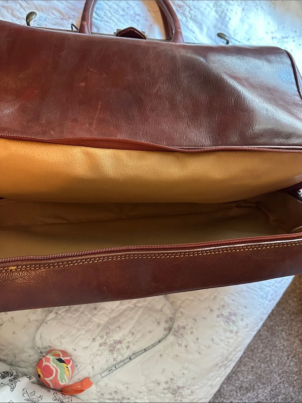 Large men’s travel Satchel from Italy